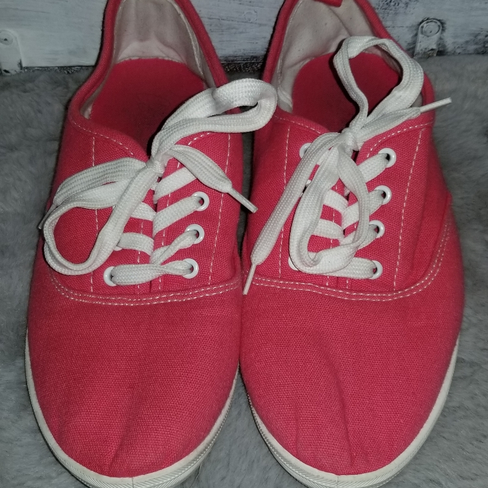 Coral Pink Sneakers